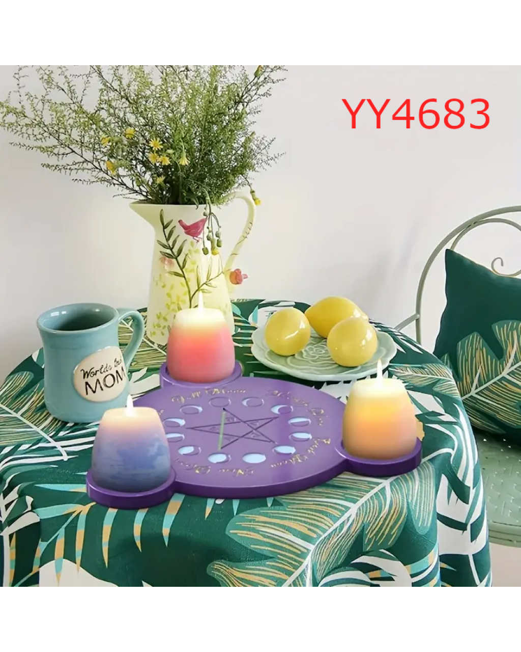 YY4683 Ay Tutulması Mumluk Silikon Kalıp: Büyüleyici ve Anlamlı Hediye Seçeneği!