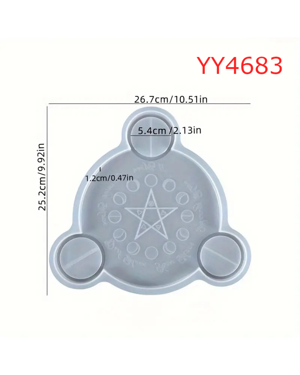 YY4683 Ay Tutulması Mumluk Silikon Kalıp: Büyüleyici ve Anlamlı Hediye Seçeneği!