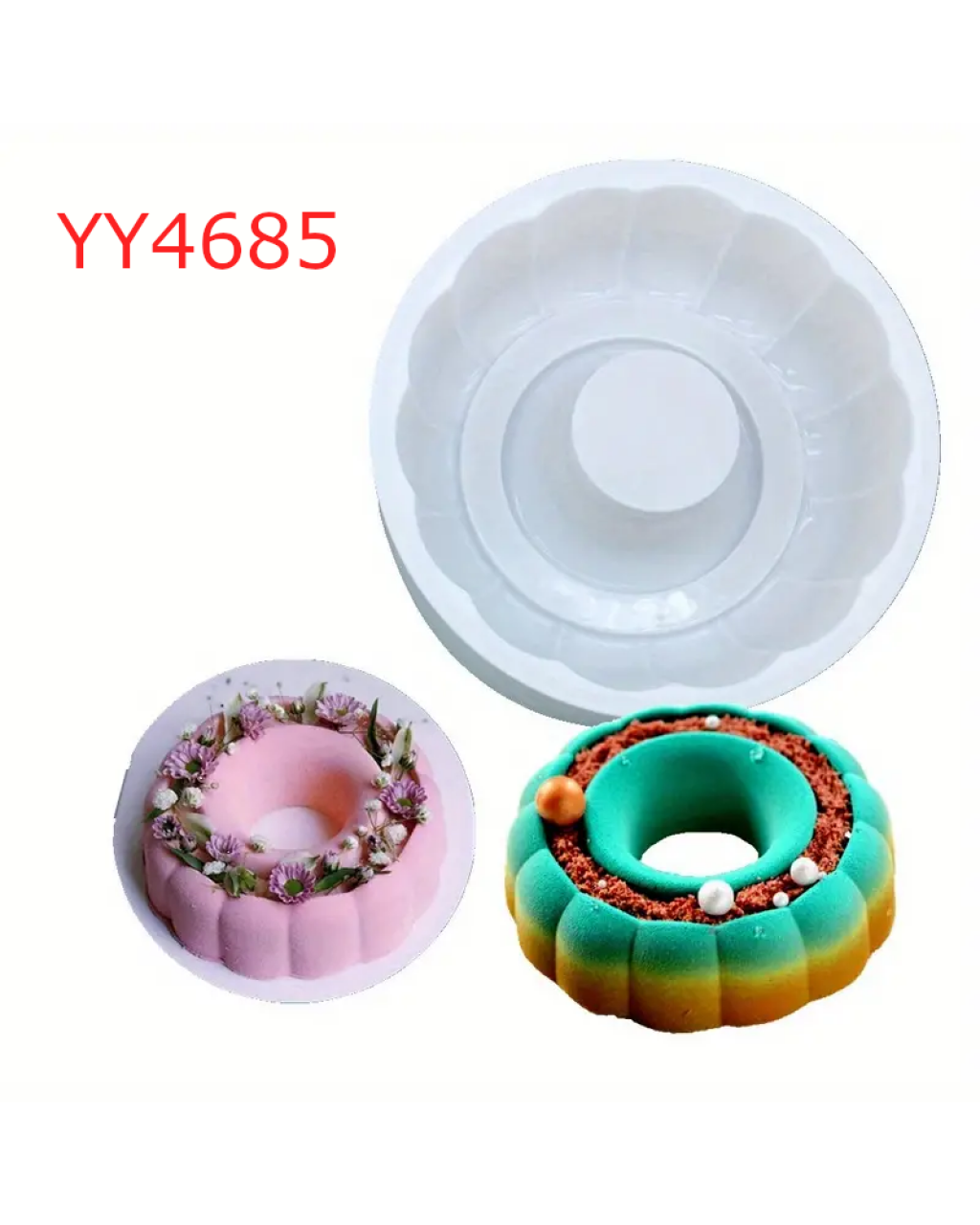 YY4685 - TASARIM SUKULET - MUMLUK - SİLİKON KALIP