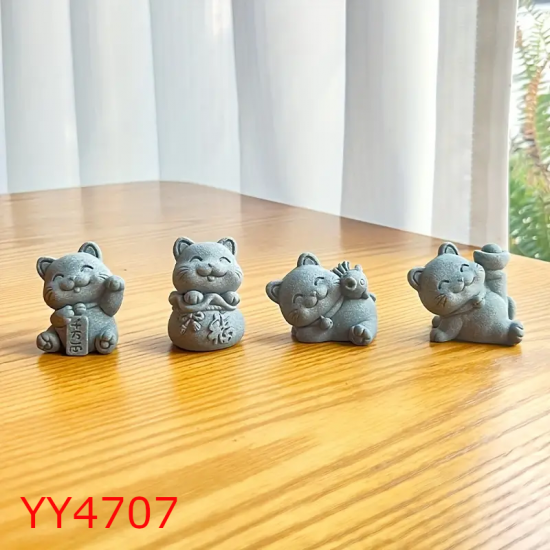 Şans Getiren Kedi Biblo Silikon Kalıp • El Yapımı Dekoratif Koleksiyonlar ve Uğur Temalı Hediye Seçeneği!