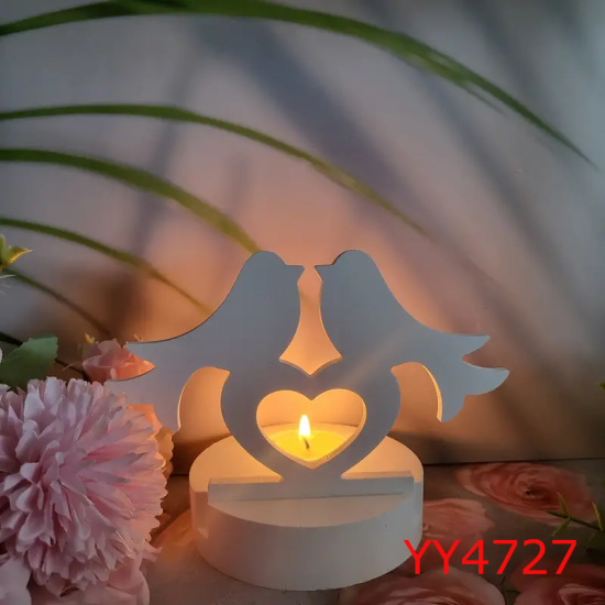 YY4727 - KALPLİ KUŞ DEKORU - SİLİKON KALIP 