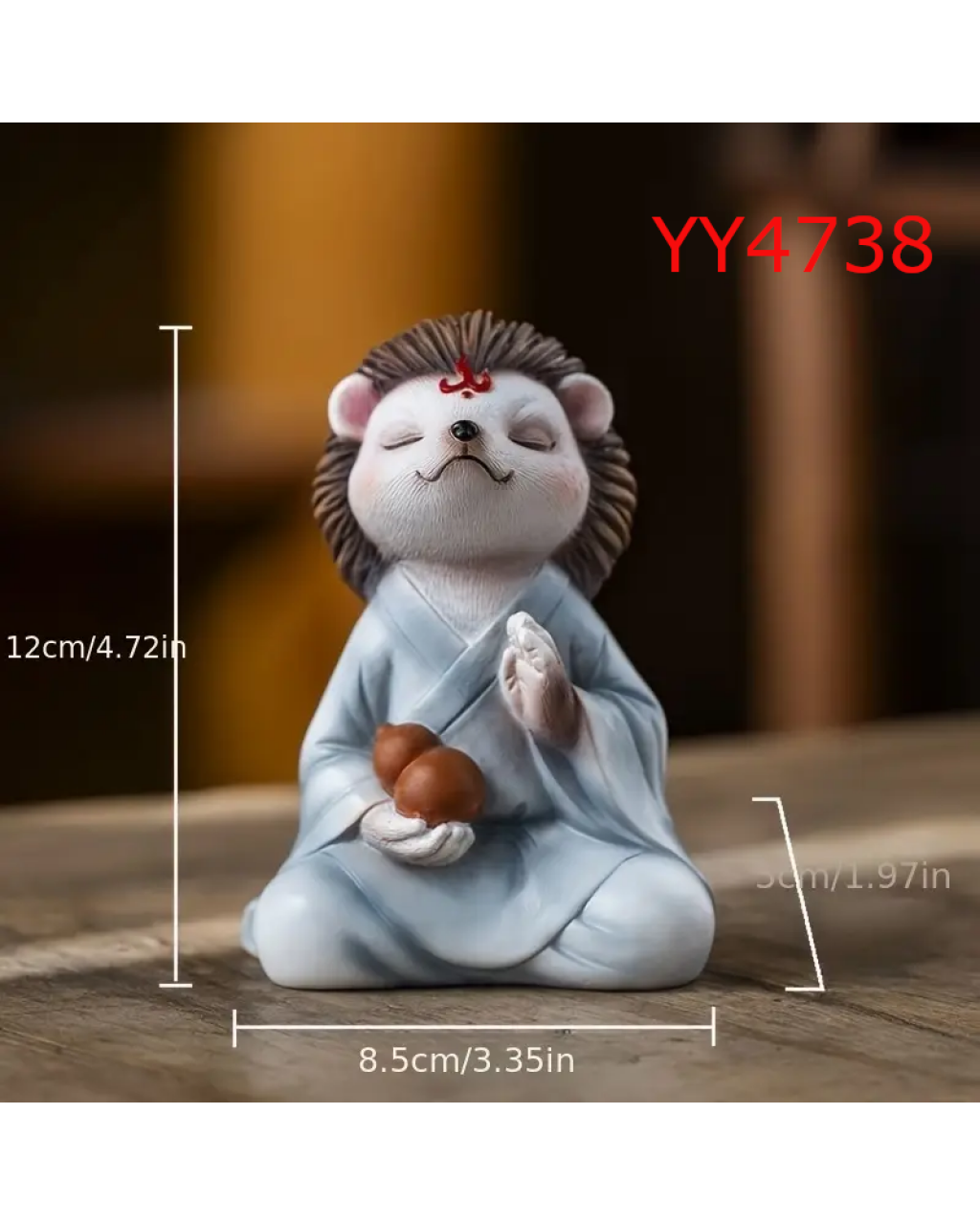 YY4738 Yoga Yapan Kirpi Biblo Silikon Kalıp: Huzurun ve Neşenin Sembolik Hediye Seçeneği!