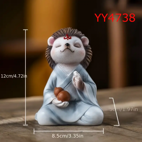 YY4738 Yoga Yapan Kirpi Biblo Silikon Kalıp: Huzurun ve Neşenin Sembolik Hediye Seçeneği!