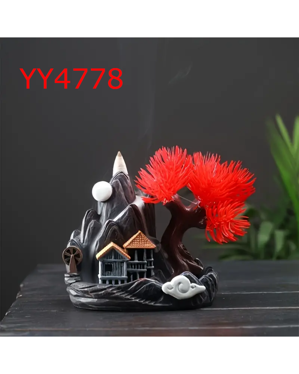 YY4778 Çam Ağacı Şelale Geri Akış Tütsülük Silikon Kalıp – Doğanın Huzurunu Yansıtan Estetik Hediye!