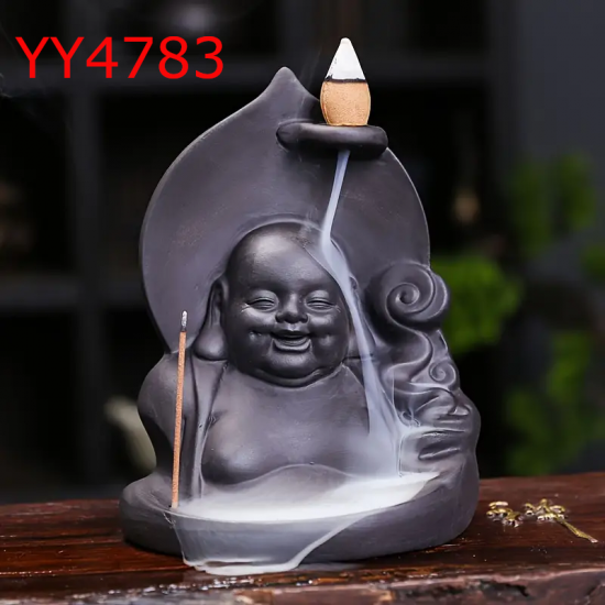 YY4783 Sempatik Buda Geri Akış Tütsülük Silikon Kalıp – Huzurlu ve Estetik Dekor!