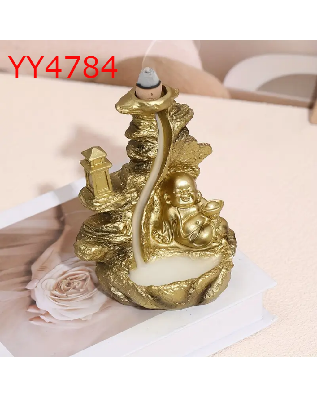 YY4784 Buda Zen - Geri Akış Tütsülük - Silikon Kalıp – Huzurlu ve Spiritüel Dekoratif Hediye!