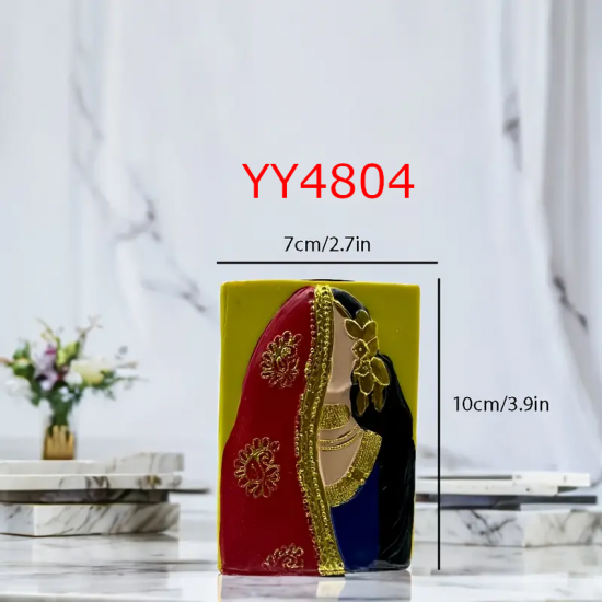 YY4804 - HAJER KADIN TEMALI TÜTSÜLÜK - SİLİKON KALIP 
