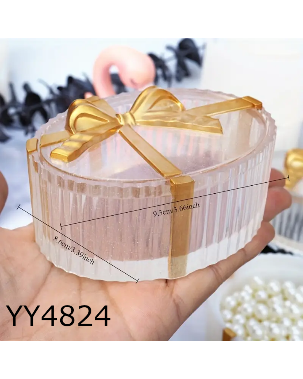 YY4824 - OVAL TAKI KUTUSU - MUMLUK - SİLİKON KALIP 