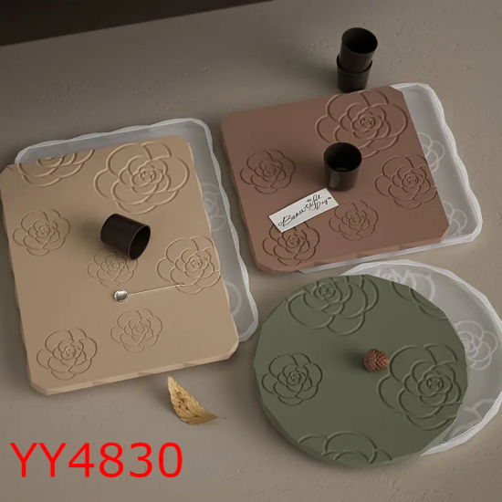 YY4830 - SUNUMLUK - TABANLIK SETİ - 3 ADET - SİLİKON KALIP 