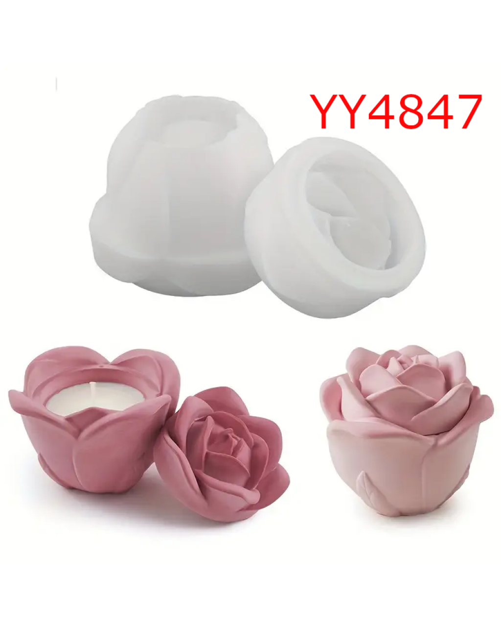 YY4847 GÜL TASARIMLI TAKI KUTUSU MUMLUK SİLİKON KALIP: ANNELER GÜNÜ'NDE SEVDİKLERİNİZE ANLAM DOLU BİR HEDİYE!