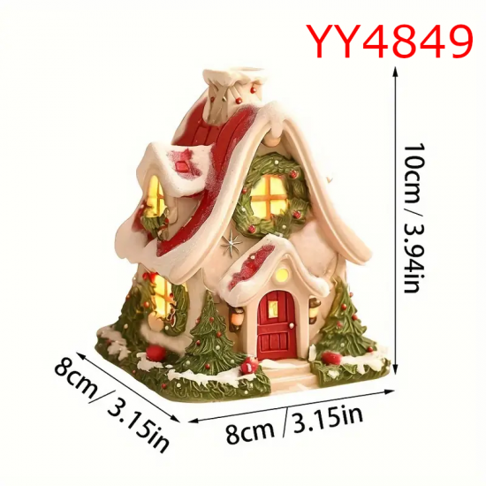 YY4849 - NOEL EVİ -TÜTSÜLÜK - SİLİKON KALIP
