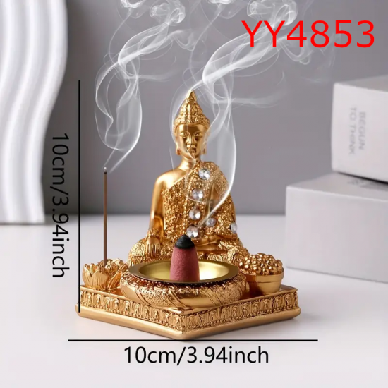 YY4853 - ASYA OTURAN BUDA - TÜTSÜLÜK - SİLİKON KALIP 