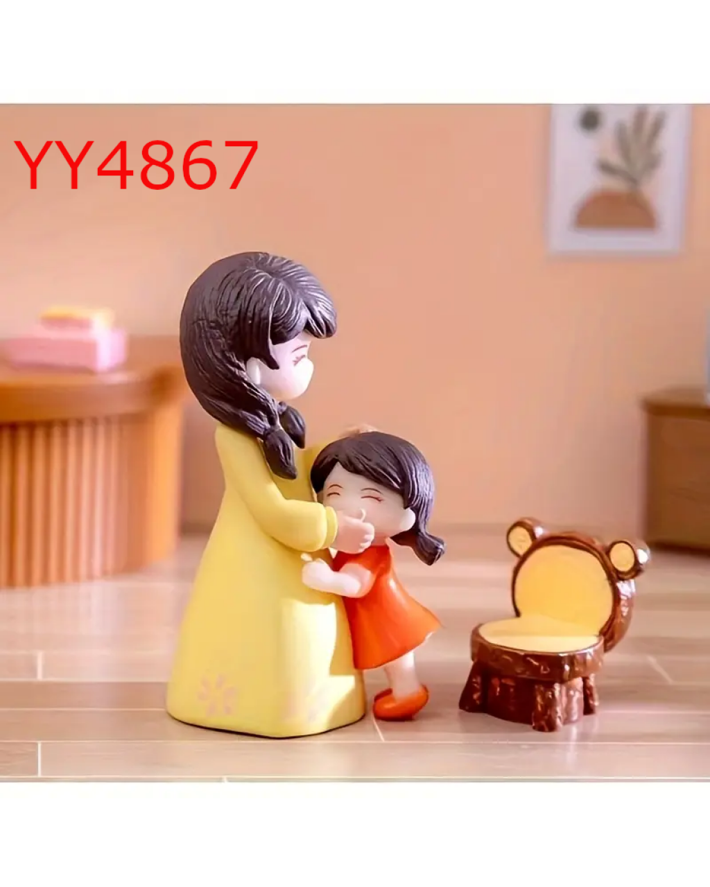 YY4867 - ANNE KIZ BİBLO - SİLİKON KALIP