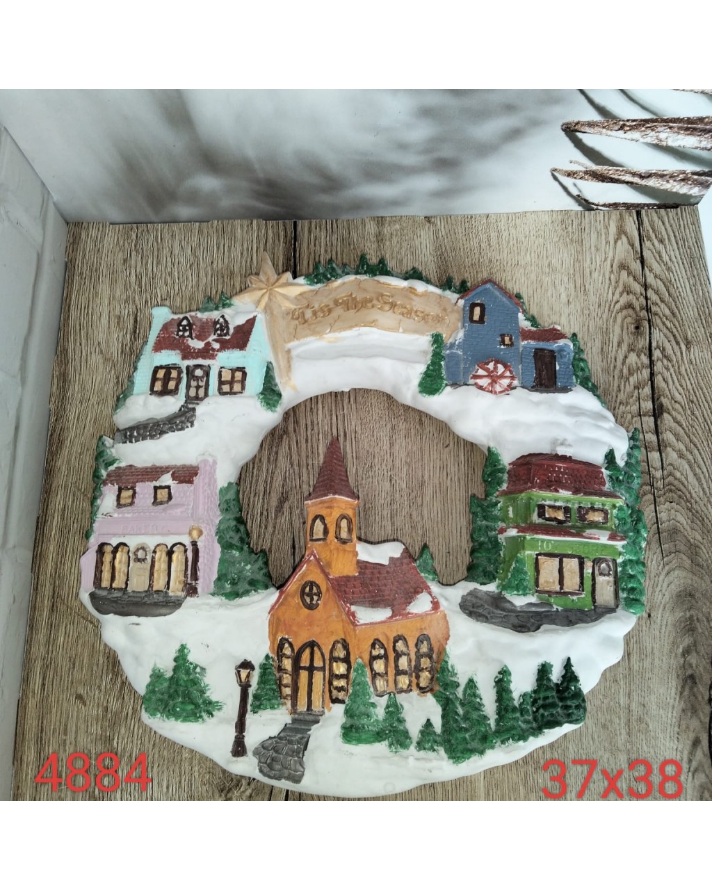 YY4884 - KASABA TEMALI KAPI & DUVAR SÜSÜ -SİLİKON KALIP