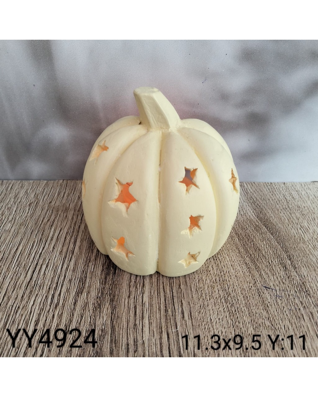 YY4924 - YILDIZLI KABAK MUMLUK - SİLİKON KALIP