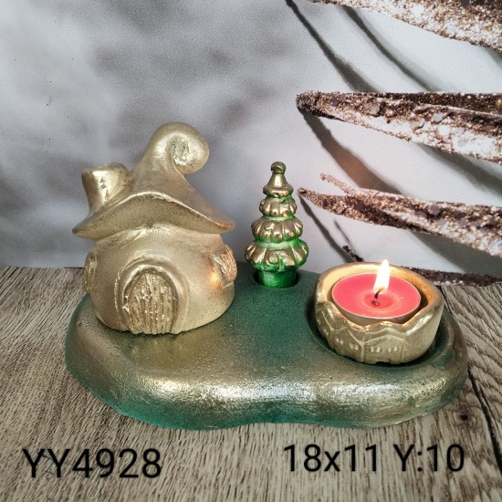 Mantar Ev ve Seti Mumluk - Geri Akış Tütsülük Silikon Kalıp – Doğal ve Şık Dekoratif Hediye!