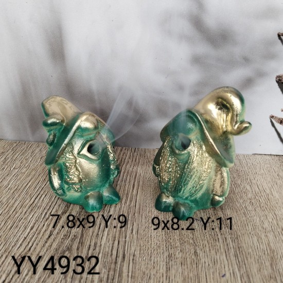 Gnom Geri Akış Tütsülük 2'li Silikon Kalıp – Sihirli ve Estetik Dekoratif Hediye!