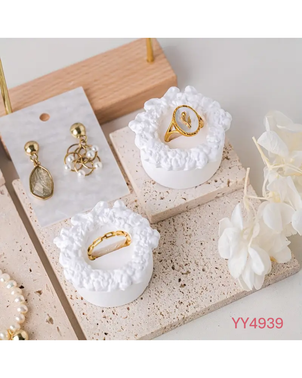 YY4939 - DANTELLİ TAKI STANDI - SİLİKON KALIP