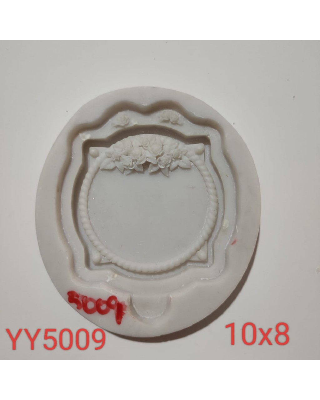 YY5009 - ÇİÇEKLİ ÇERÇEVE - SİLİKON KALIP
