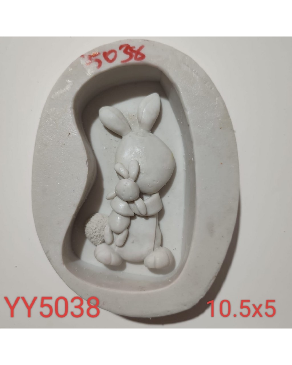 YY5038 - TAVŞAN TUTAN TAVŞAN - SİLİKON KALIP 