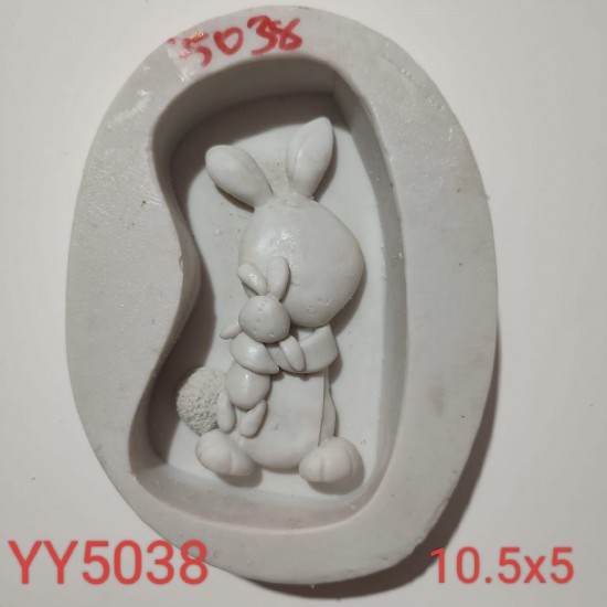 YY5038 - TAVŞAN TUTAN TAVŞAN - SİLİKON KALIP 