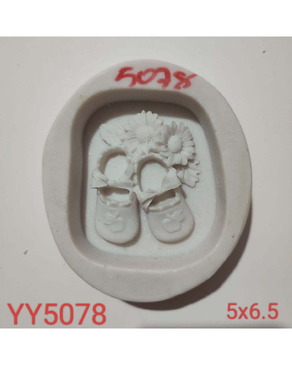 YY5078 - ÇİÇEK VE  AYAKKABI - SİLİKON KALIP 