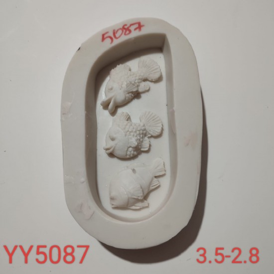 YY5087 - ÇOKLU BALIK - SİLİKON KALIP 