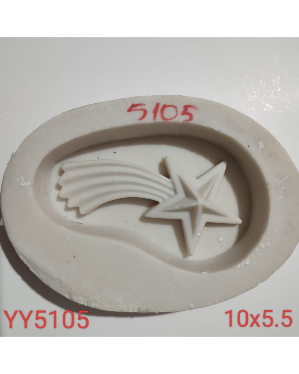 YY5105 - KUYRUKLU YILDIZ - SİLİKON KALIP