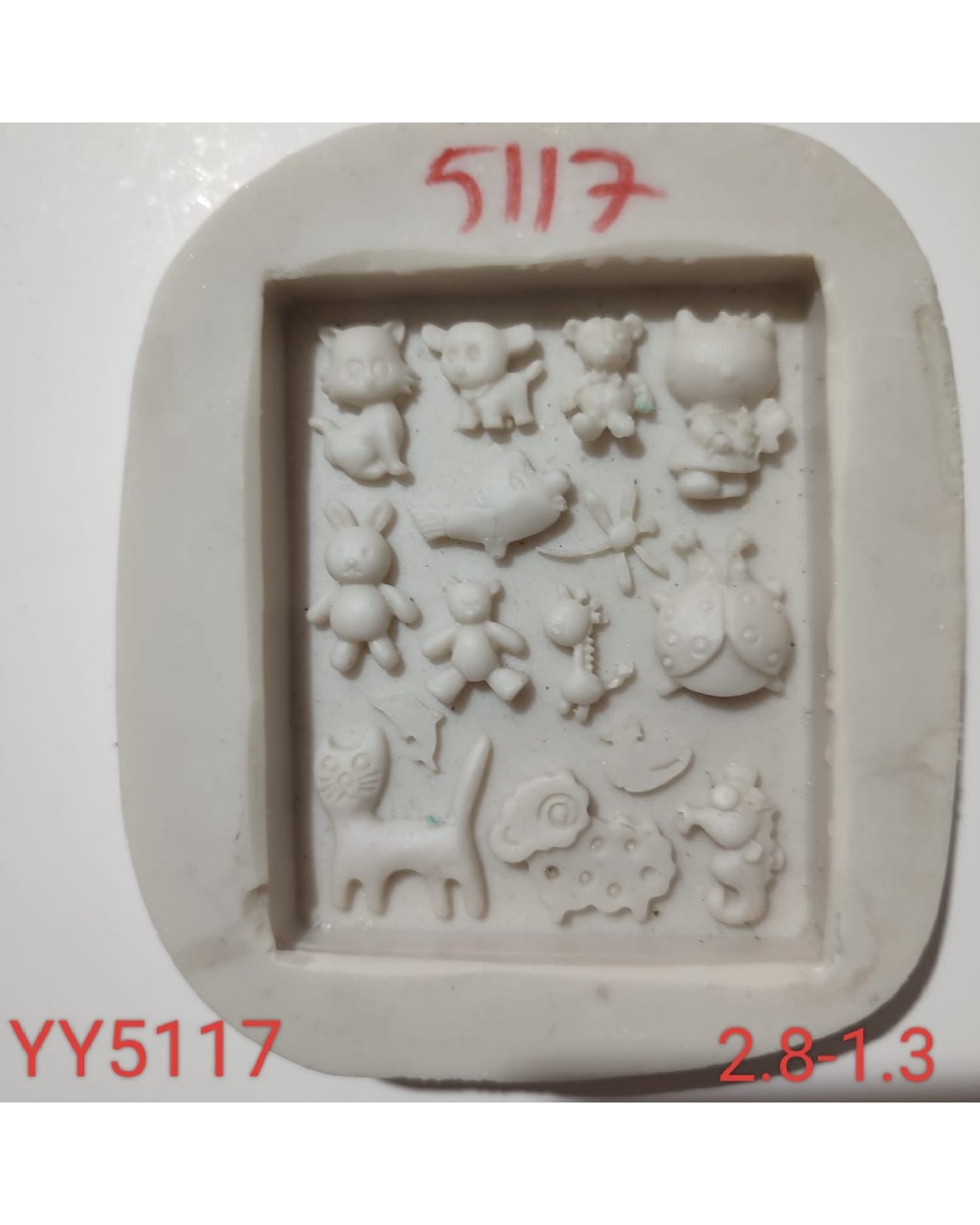 YY5117 - MİNİK HAYVANCIKLAR - SİLİKON KALIP