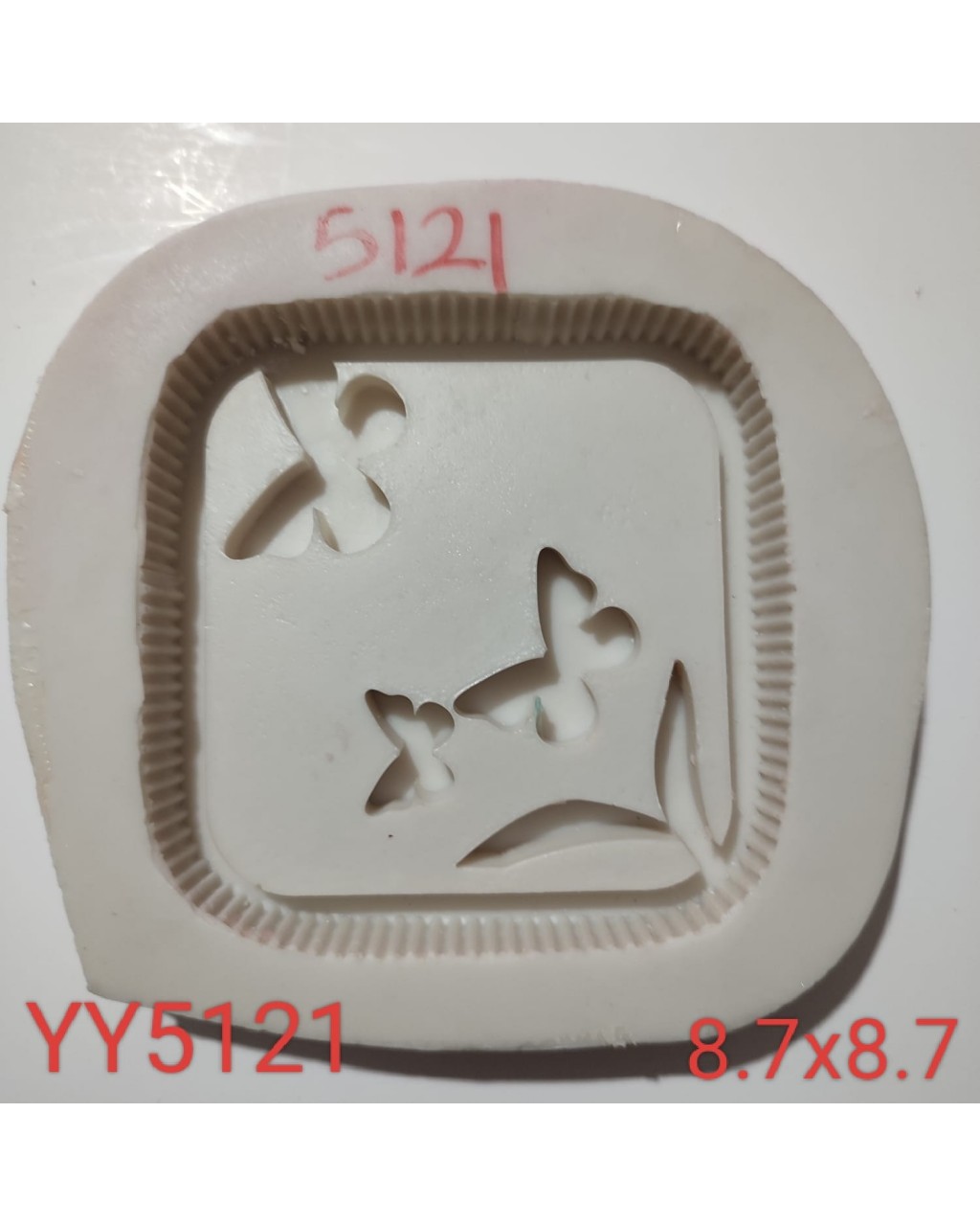 YY5121 - KELEBEK DESENLİ DEKOR - BİBLO - SİLİKON KALIP