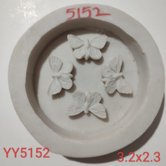 YY5152 - 4'LÜ KELEBEK - SİLİKON KALIP