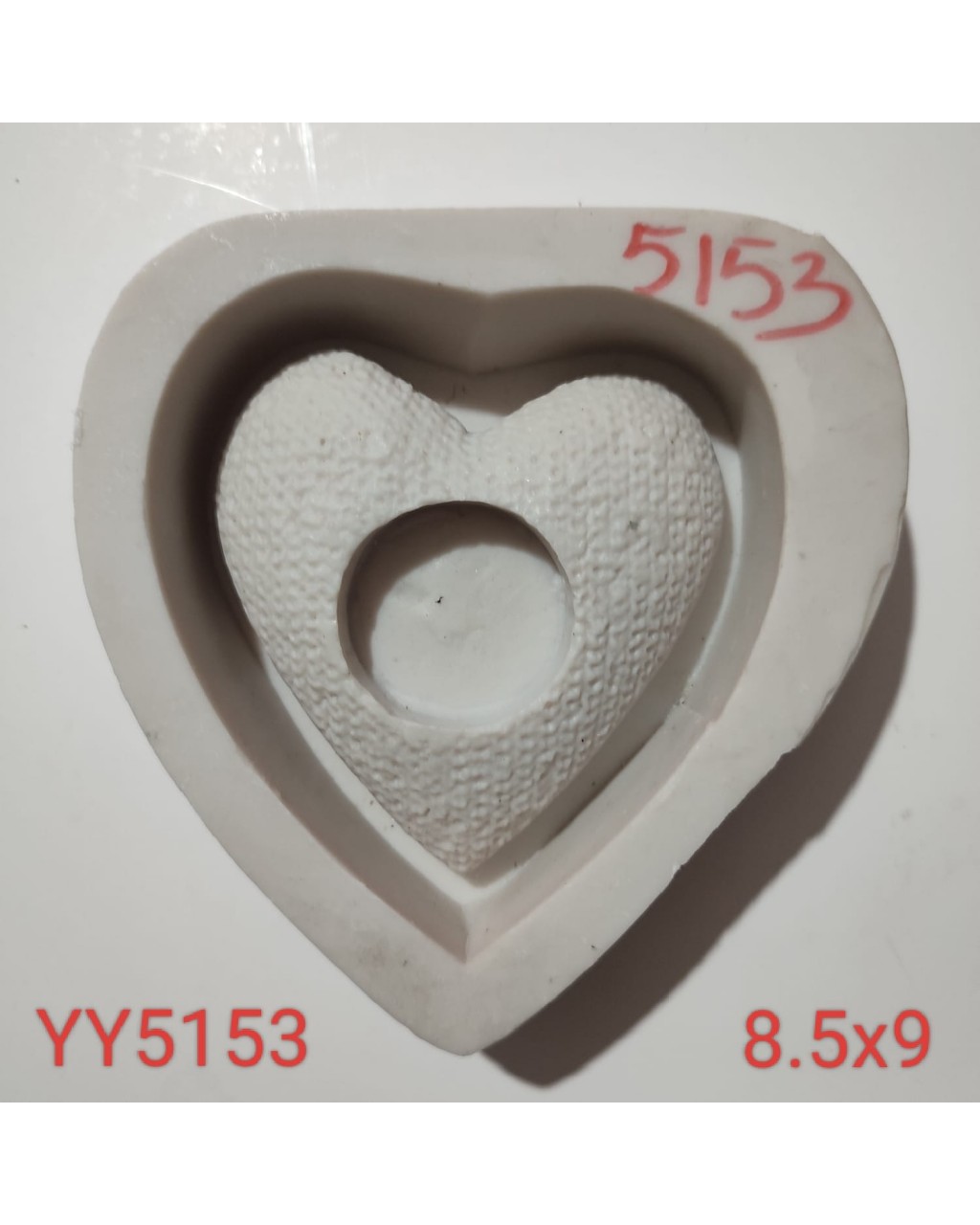 YY5153 - HASIR KALP MUMLUK - SİLİKON KALIP