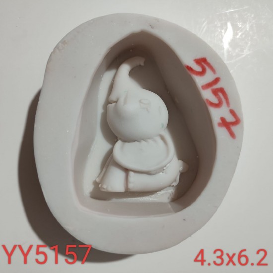 YY5157 - OTURAN FİL - SİLİKON KALIP