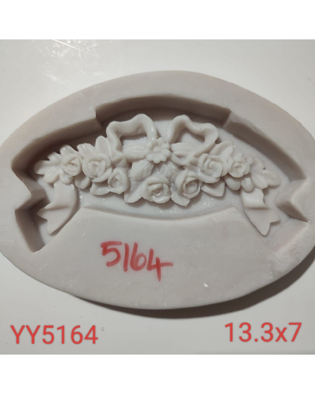 YY5164 - FİYONKLU PANOLUK ÇİÇEK - SİLİKON KALIP