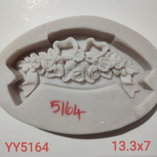 YY5164 - FİYONKLU PANOLUK ÇİÇEK - SİLİKON KALIP