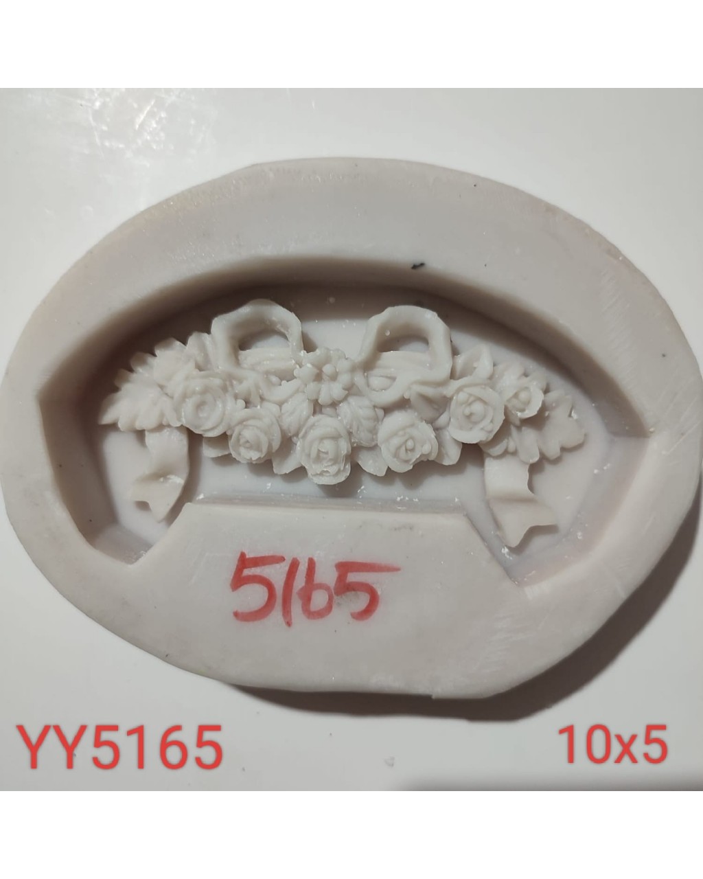 YY5165 - FİYONKLU PANOLUK ÇİÇEK - SİLİKON KALIP