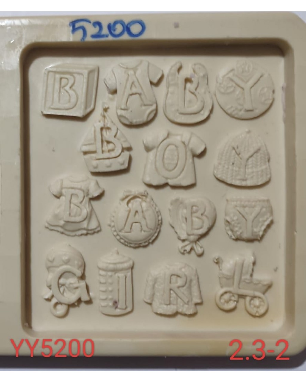 YY5200 - BEBEK EŞYALARI PANOLUK - SİLİKON KALIP