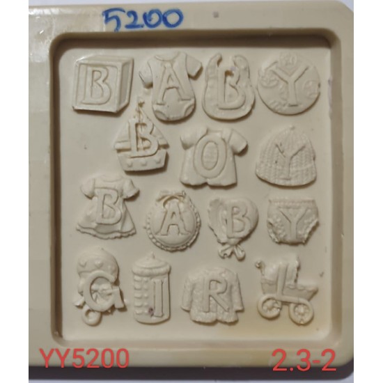 YY5200 - BEBEK EŞYALARI PANOLUK - SİLİKON KALIP