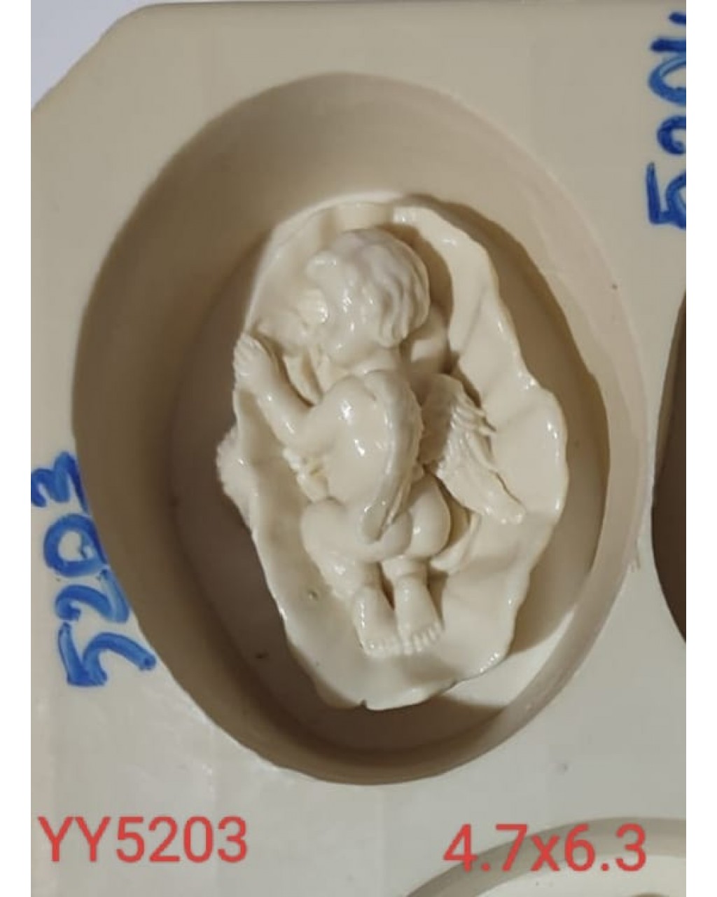 YY5203 - YAPRAKTA UYUYAN PERİ ÇOCUK - SİLİKON KALIP