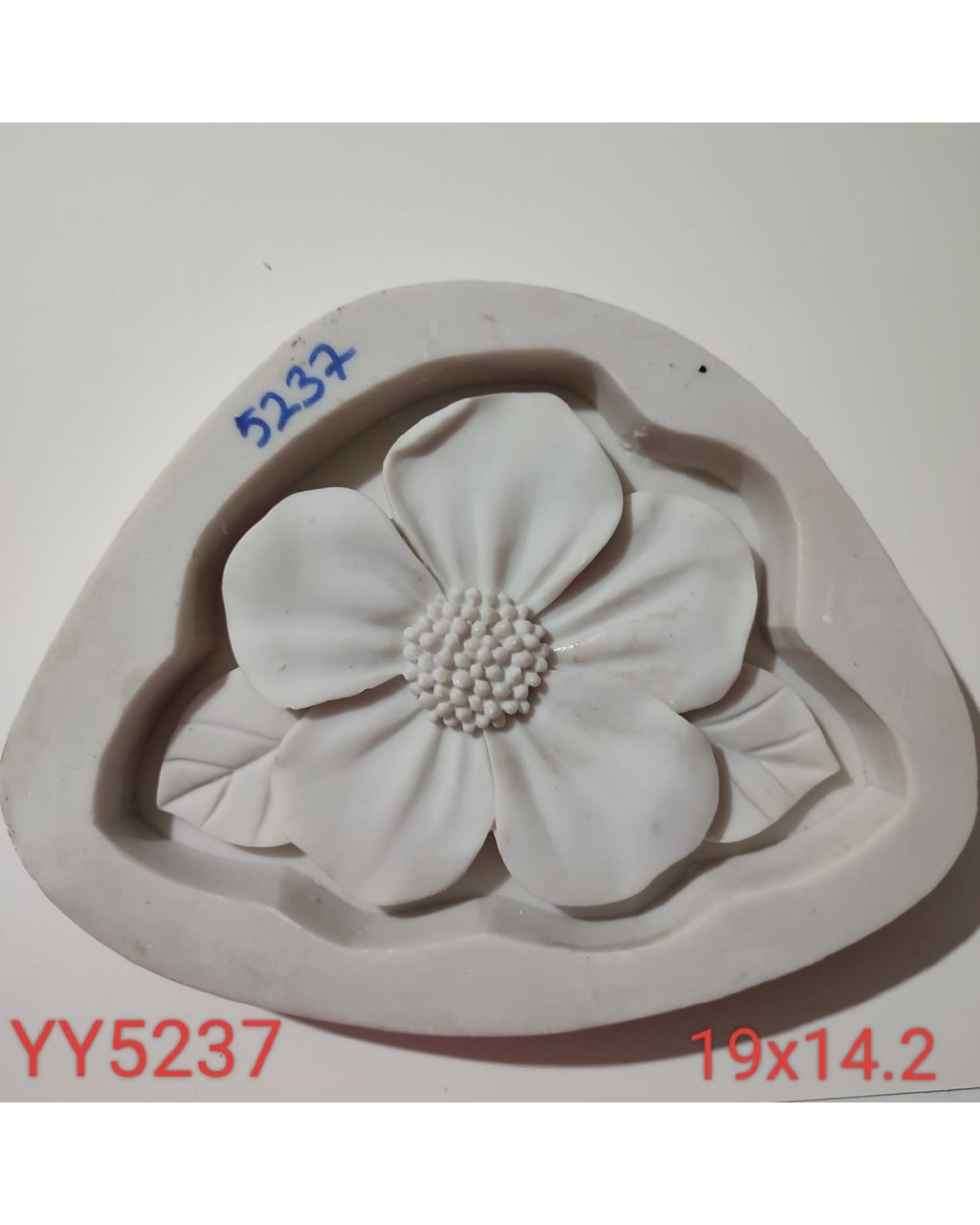 YY5237 - YAPRAKLI ÇİÇEK - SİLİKON KALIP