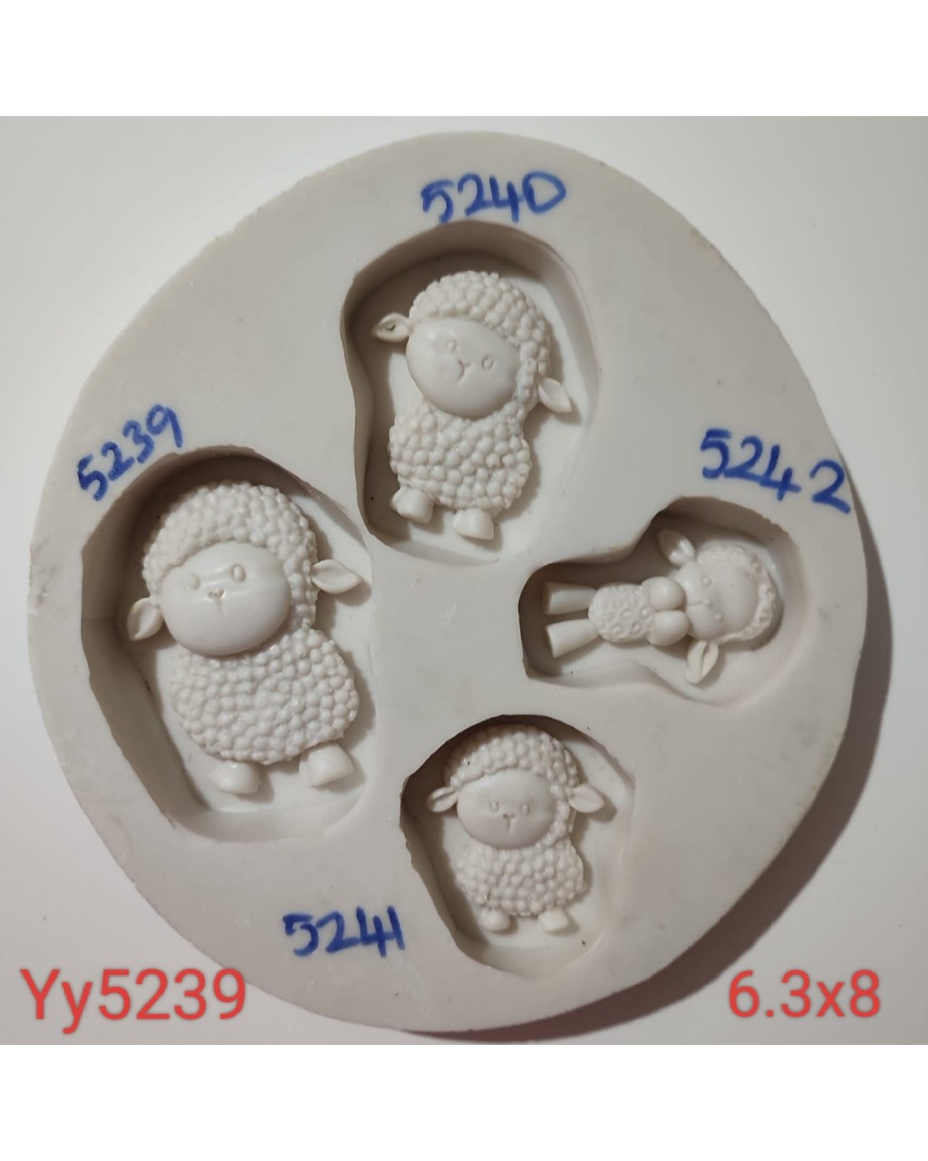 YY5239 - KIVIRCIK KUZU - SİLİKON KALIP