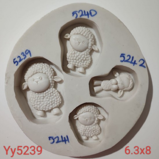 YY5239 - KIVIRCIK KUZU - SİLİKON KALIP