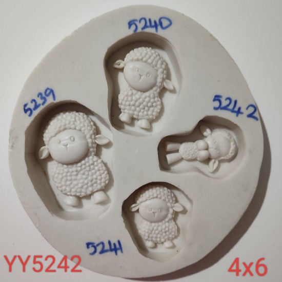 YY5242 - KIVIRCIK KUZU - SİLİKON KALIP