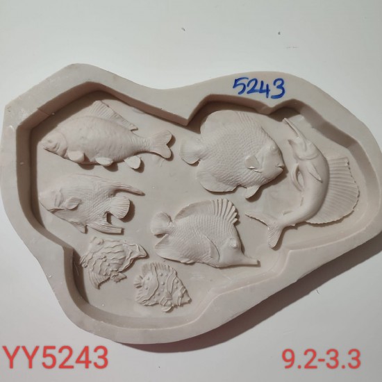 YY5243 - BALIKLAR - SİLİKON KALIP 
