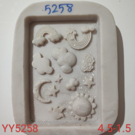YY5258 - GÖKYÜZÜ TEMALI FİGÜRLER - SİLİKON KALIP