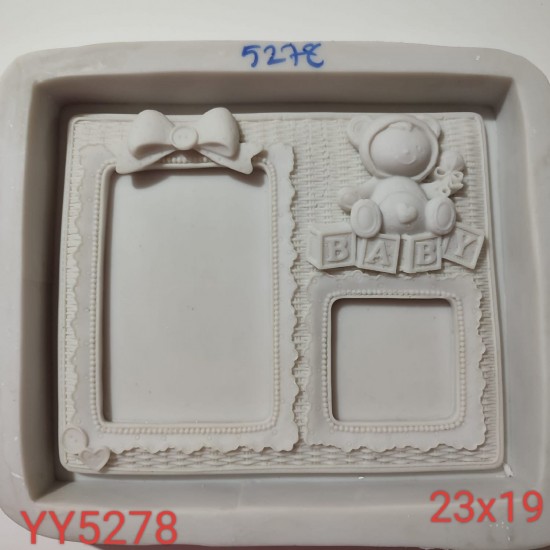 YY5278 - BABY 2'Lİ ÇERÇEVE - SİLİKON KALIP