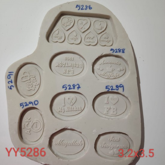 YY5286 - FARKLI KONSEPTLİ KALPLER - SİLİKON KALIP YY5286 - FARKLI KONSEPTLİ KALPLER - SİLİKON KALIP