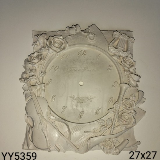 YY5359 - MÜZİK TEMALI SAAT - SİLİKON KALIP