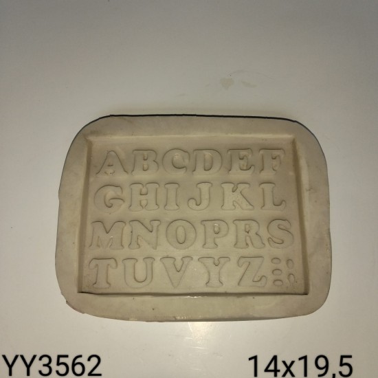 YY5362 - DÜZ HARF KALIBI - SİLİKON KALIP