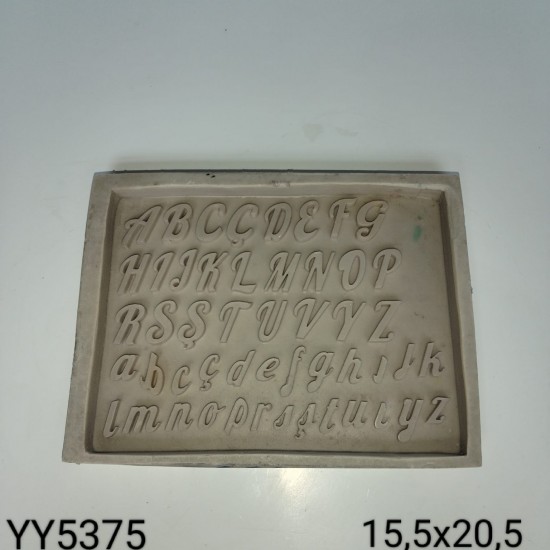 YY5375 - BOHEM HARF KALIBI - SİLİKON KALIP